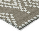 5' X 8' Taupe And Ivory Geometric Washable Indoor Outdoor Area Rug