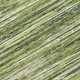 3' X 5' Olive Green And Ivory Striped Washable Indoor Outdoor Area Rug
