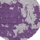 8' Purple And Lavender Round Abstract Washable Indoor Outdoor Area Rug