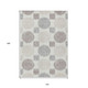 10' X 14' Ivory Brown And Gray Geometric Washable Indoor Outdoor Area Rug