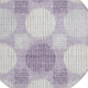 8' Purple And Ivory Round Geometric Washable Indoor Outdoor Area Rug