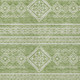 8' X 10' Green And Ivory Southwestern Washable Indoor Outdoor Area Rug
