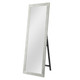 Brushed White Wooden Mirror