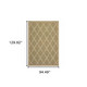 8' X 11' Tan Geometric Stain Resistant Indoor Outdoor Area Rug