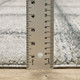 8' Gray Geometric Runner Rug