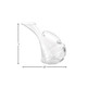 Mouth Blown Glass Wine Carafe  32 Oz