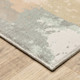 10' X 13' Pink And Cream Abstract Area Rug