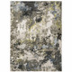 8' X 11' Gray And Green Abstract Area Rug