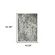 4' X 6' Gray And Ivory Oriental Distressed Area Rug