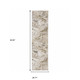 2' X 8' Ivory Tan Beige Grey And Brown Abstract Power Loom Stain Resistant Runner Rug