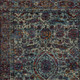 10' X 13' Blue Green Oriental Power Loom Area Rug