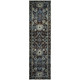 8' Navy Blue Oriental Runner Rug