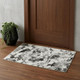 2' X 3' Gray and White Abstract Power Loom Area Rug