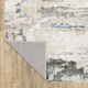 2' X 3' Ivory And Gray Abstract Distressed Area Rug