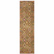 2' X 8' Gold Orange Brown Red Green Purple And Beige Southwestern Printed Stain Resistant Non Skid Runner Rug