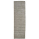 8' Gray And Ivory Shag Hand Woven Runner Rug