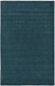 5' X 8' Blue And Green Wool Hand Woven Stain Resistant Area Rug