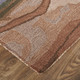 5' X 8' Red Pink and Blue Wool Abstract Hand Tufted Area Rug