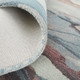 2' X 3' Blue and Orange Wool Abstract Hand Tufted Area Rug