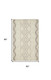 5' X 8' Ivory Taupe And Gray Wool Geometric Tufted Handmade Stain Resistant Area Rug