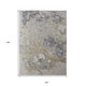 10' X 13' Gray Abstract Area Rug