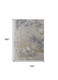 12' X 15' Gray and Ivory Abstract Power Loom Area Rug