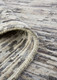 9' X 12' Gray Brown And Beige Wool Abstract Hand Knotted Area Rug