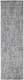 8' Gray and Ivory Abstract Hand Woven Runner Rug