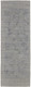 8' Gray and Blue Abstract Hand Woven Runner Rug