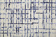 2' X 3' Ivory And Blue Wool Crosshatch Hand Tufted Area Rug