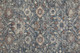 10' Blue Beige And Red Floral Runner Rug With Fringe