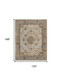 10' X 14' Tan Brown And Gray Oriental Distressed Area Rug