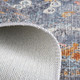 5' X 8' Blue And Gray Floral Medallion Area Rug