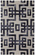 4' X 6' Ivory And Black Wool Geometric Hand Tufted Area Rug