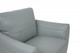 33" Gray and Black Genuine Leather Arm Chair