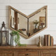 23" Natural Novelty Wood Framed Accent Mirror