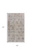 5' X 8' Cream Abstract Distressed Area Rug