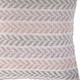 18" Purple and White Throw Pillow