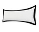 14" X 36" Black And White Cotton Color Block Throw Pillow