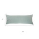 14" X 36" Silver Fabric Throw Pillow