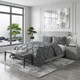 Gray King Microfiber Washable Microfiber Down Alternative Comforter