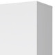 16" White Accent Cabinet With Four Shelves