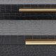 12" Set Of Two Black Solid Wood Jewelry Box With Decorative Hardware