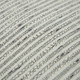 20" Gray and Cream Striped Cotton Throw Pillow