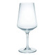 Set of Four Clear Tritan Plastic Stemmed All Purpose Wine Glass
