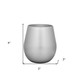 Set of Four Silver Acrylic Stemless All Purpose Wine Glass