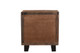30" Dark Brown Solid Wood Distressed Three Drawer Nightstand
