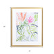 Tropical Blooms II Gold Framed Print Wall Art