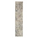 12' Beige And Gray Abstract Runner Rug