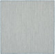5' Blue Square Geometric Power Loom Area Rug